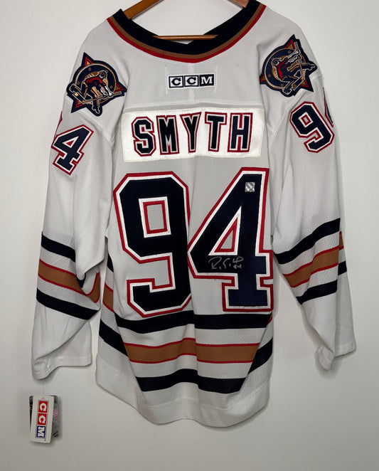 Hockey jersey with 'Smyth' and number '94' on a white background