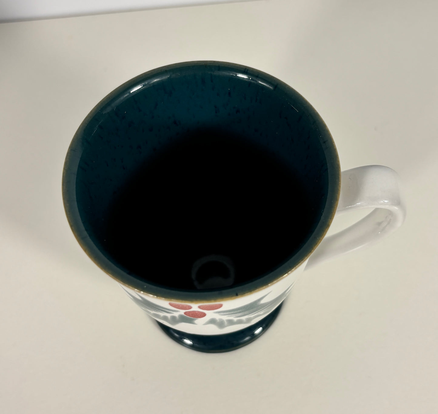 Denby Holly Green Christmas Mug