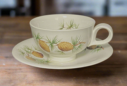 Eva Zeisel Hallcraft Pinecone Tea Cup and Saucer