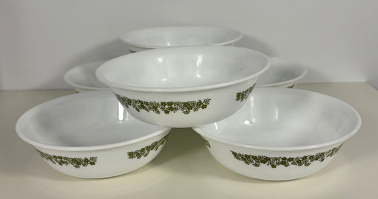 Corelle Green Crazy Daisy Spring Blossom Soup Cereal Bowl Set