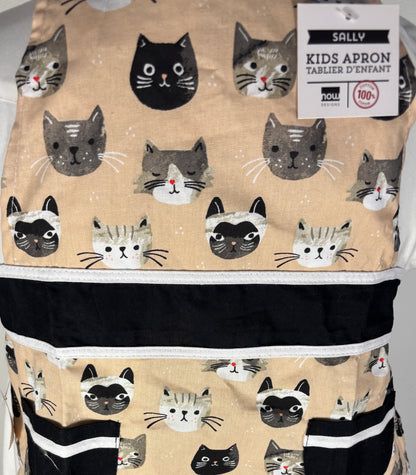 NOW Designs Sally Cats Meow Kids Apron