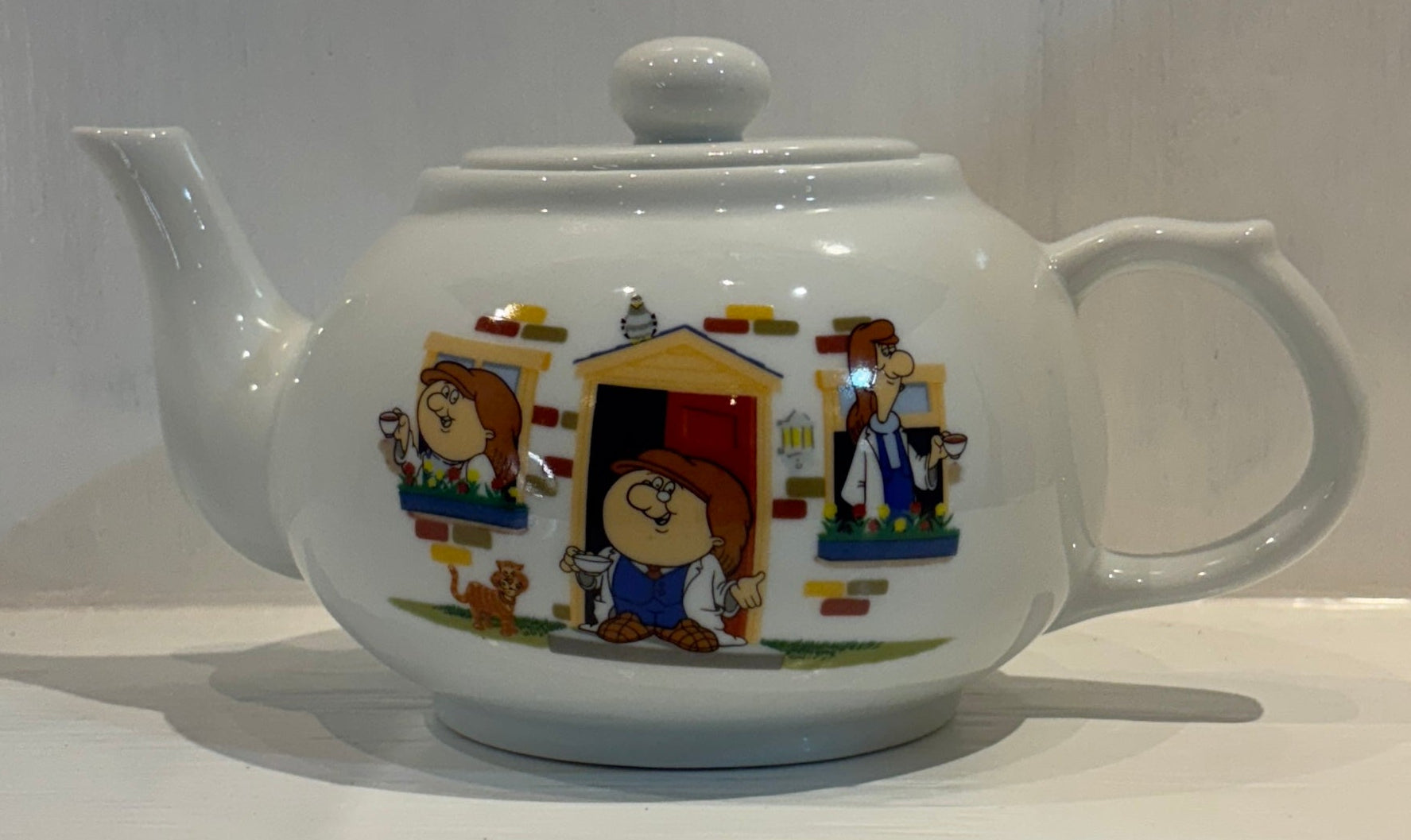 Tetley Tea Folk Teapot