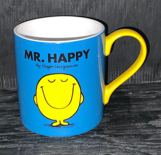 Mr Happy coffee mug