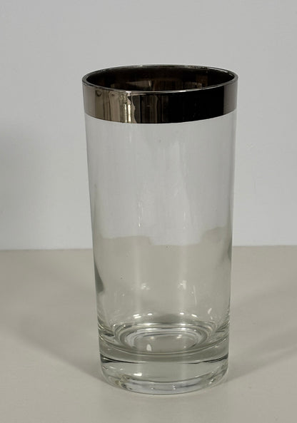 Dorothy Thorpe Silver Cocktail Highball Barware Set with Carrier