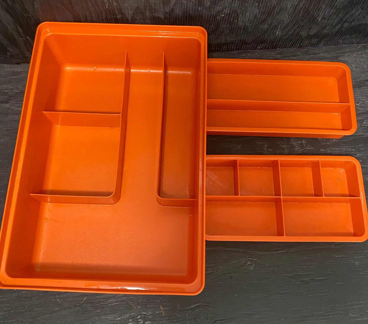 Vintage Tupperware Orange Organizer