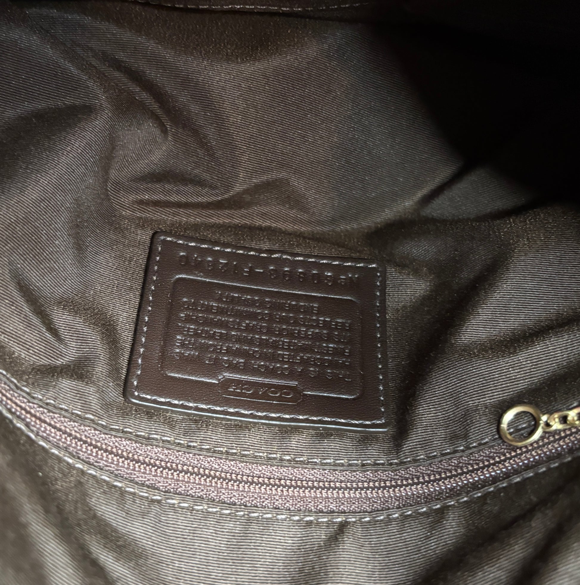 Vintage Coach Signature Patchwork Shoulder Bag