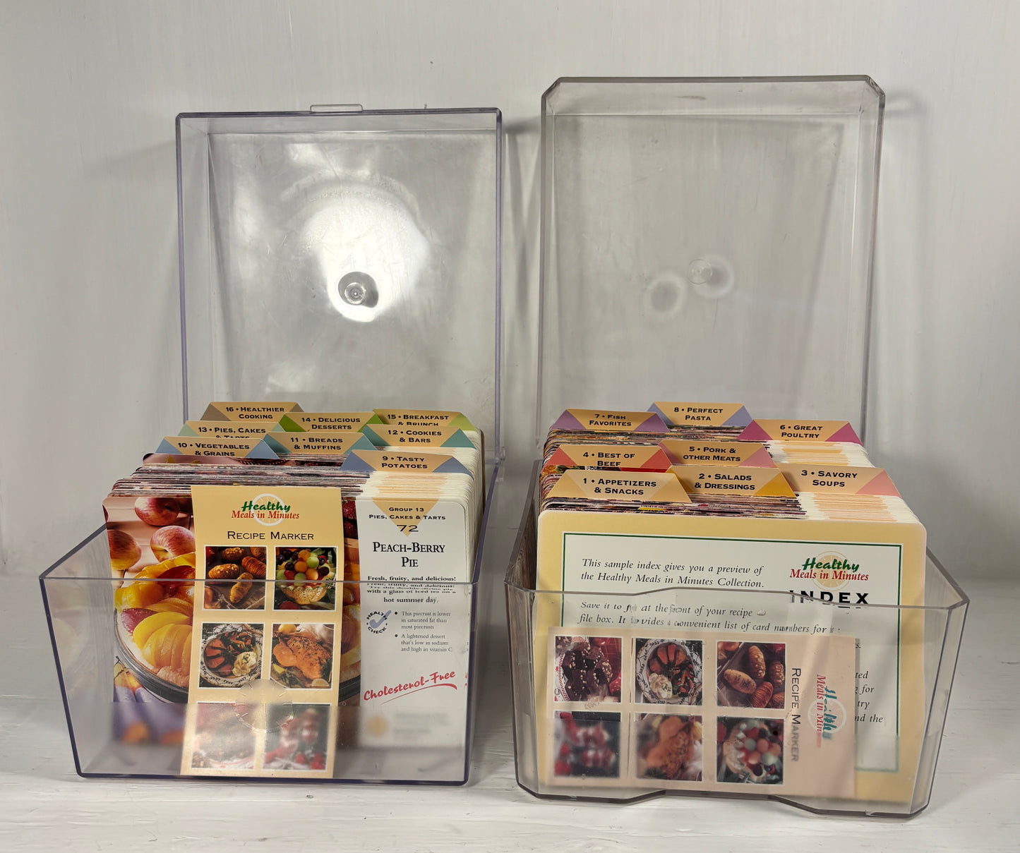 Vintage Healthy Meals in Minutes Recipe Card Collection
