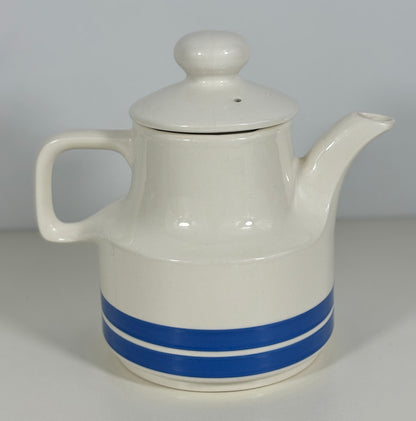 Carrigaline Ireland Vintage Blue Striped Teapot