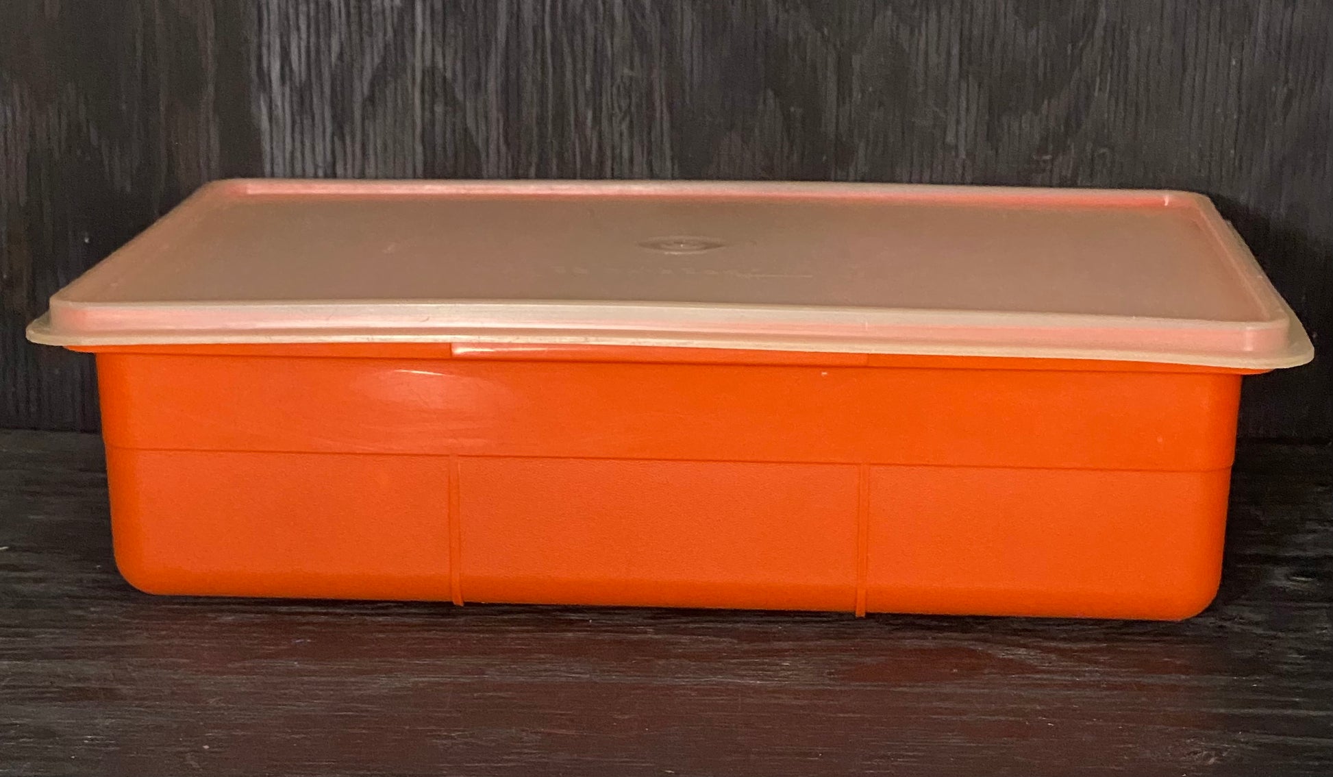 Orange Tupperware Organizer