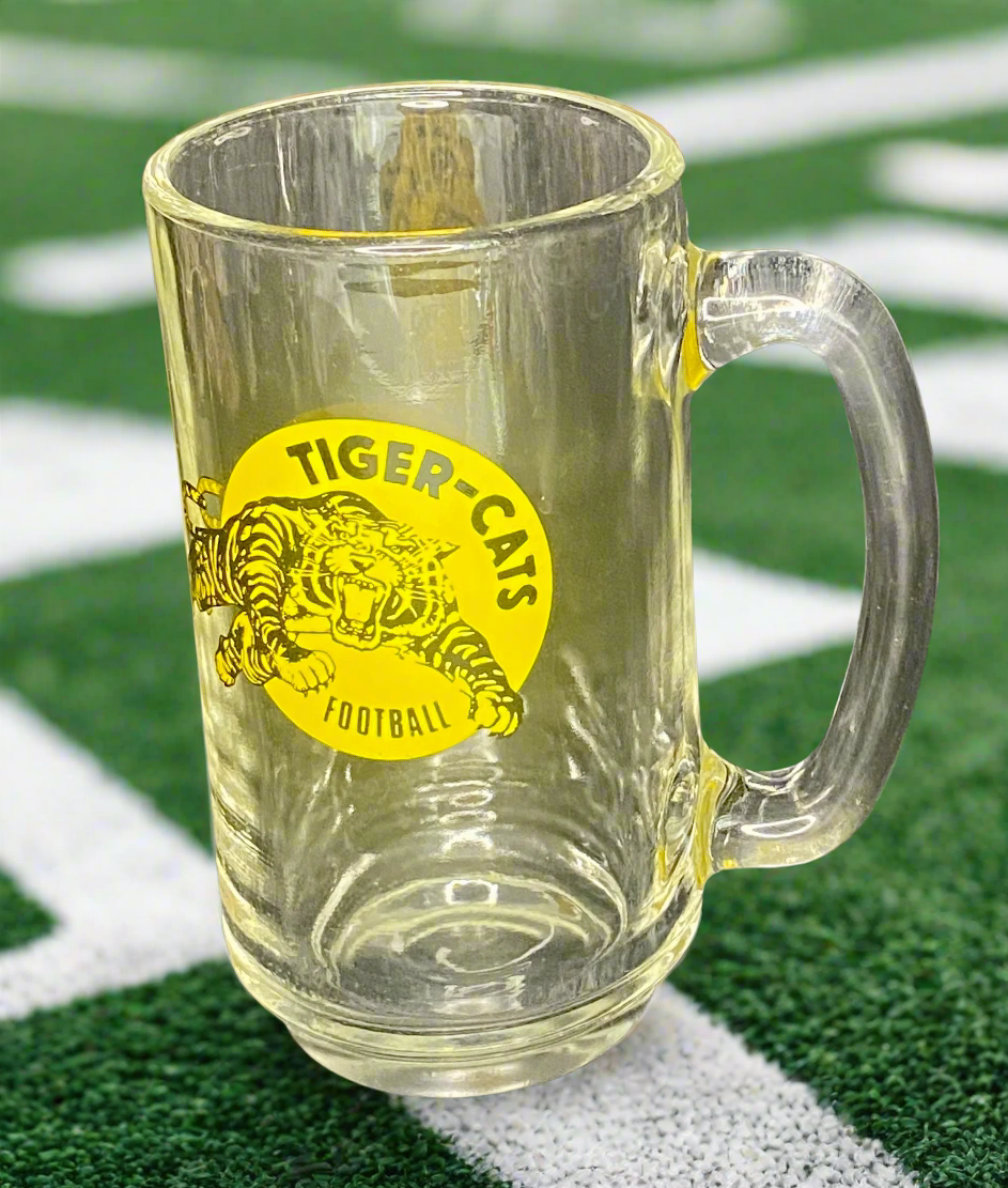 Vintage Hamilton Tiger Cats Beer glass