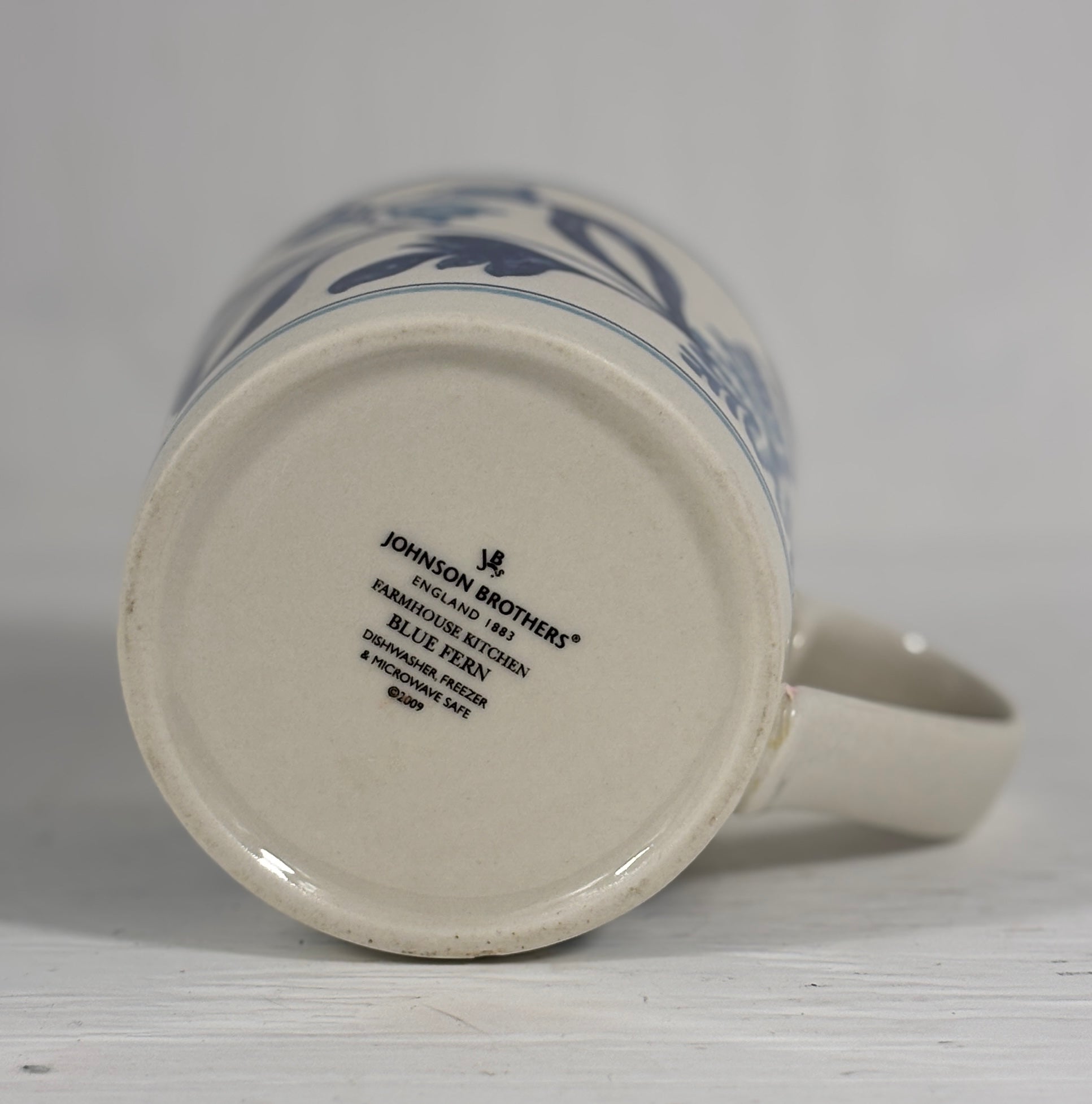 Johnson Brothers Farmhouse Kitchen Blue Fern Mug