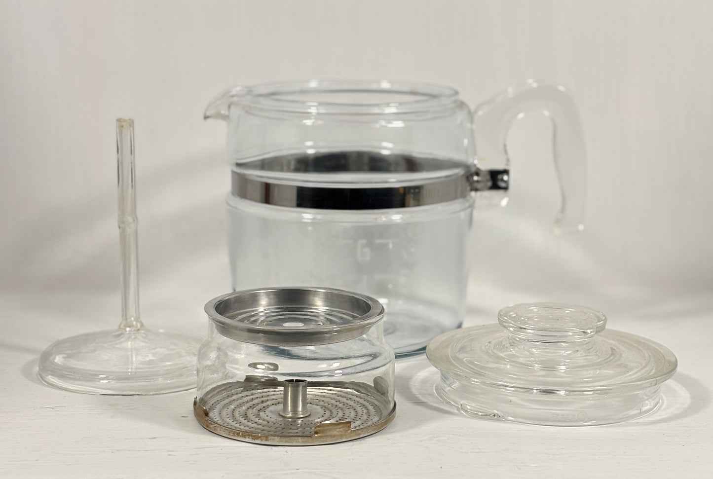 Vintage Pyrex Flameware 7756 6 Cup Glass Coffee Pot