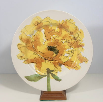 Royal Stafford Yellow Poppy Dinner Plate