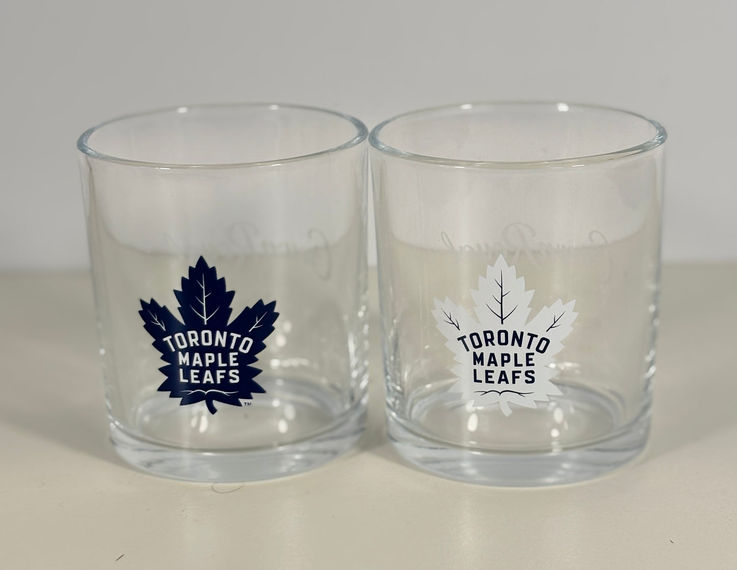 Crown Royal Toronto Maple Leafs Rock Glasses Set