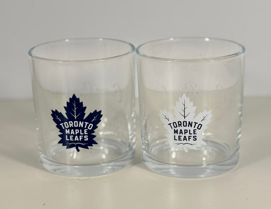 Crown Royal Toronto Maple Leafs Rock Glasses Set
