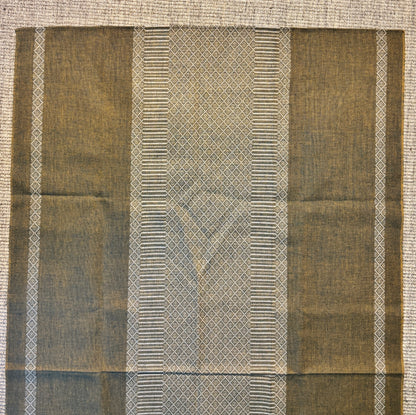Fintvatt Green Geometric Vintage Woven Tablecloth