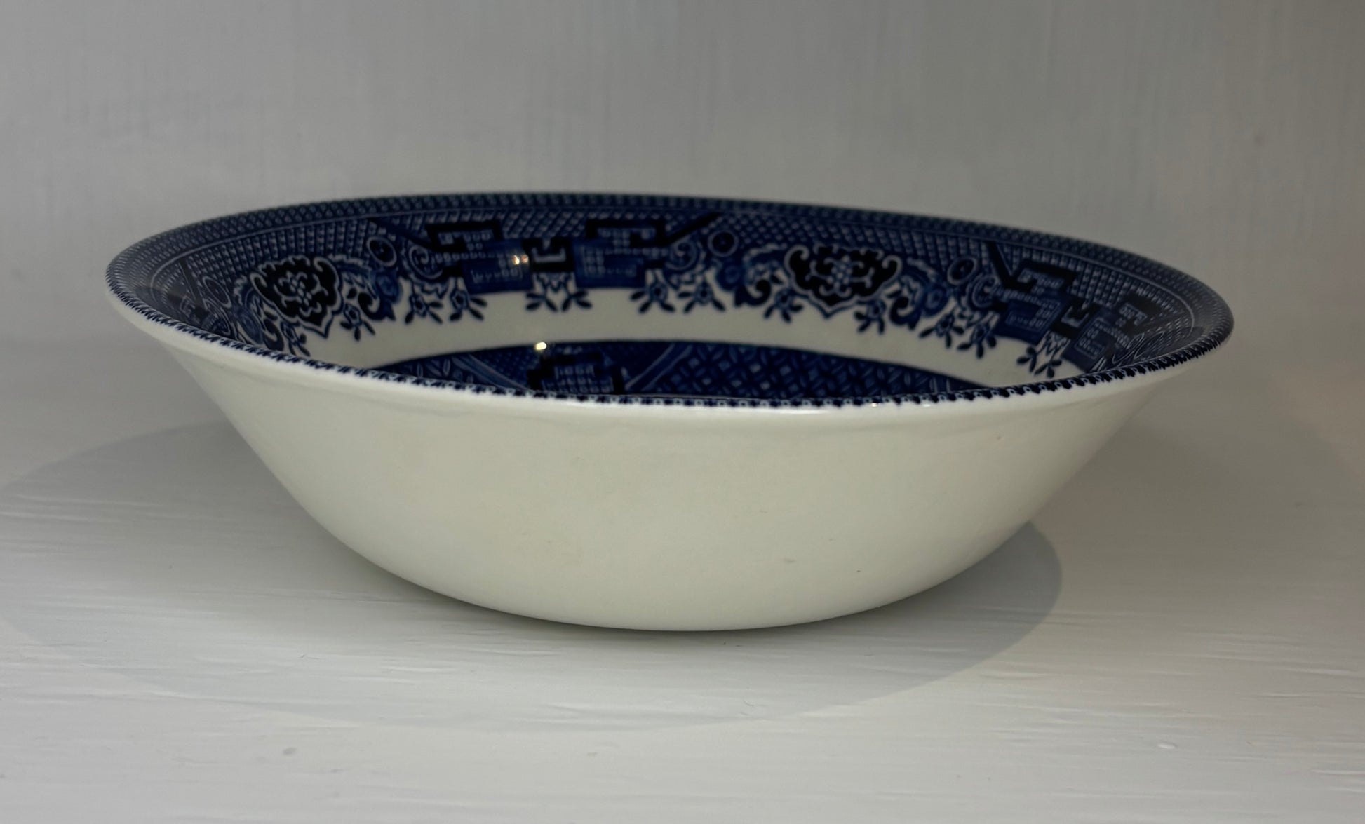 Churchill Blue Willow Coupe Soup Cereal Bowls