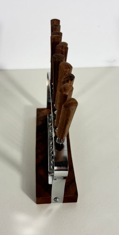 Mid Century Rosewood Cocktail Fork Set