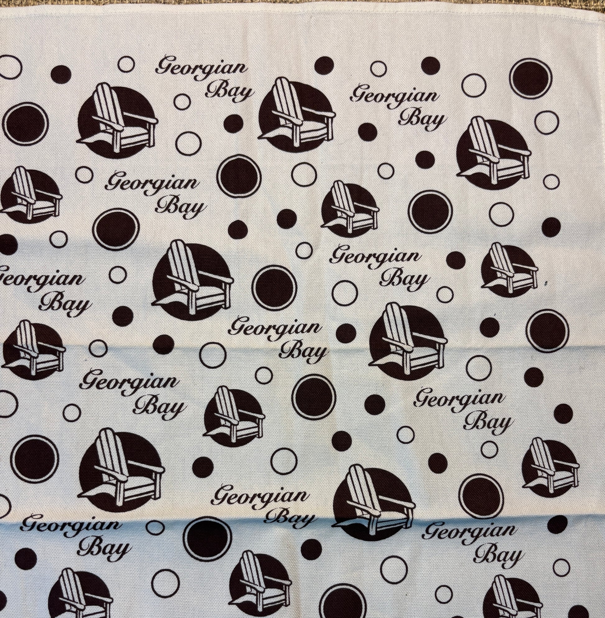 Vintage Georgian Bay Muskoka Chair Souvenir Tea Towel