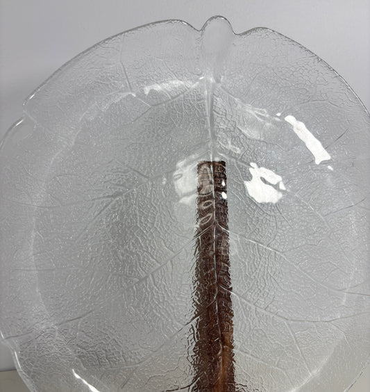 Arcoroc Aspen Pressed Glass Leaf Plate