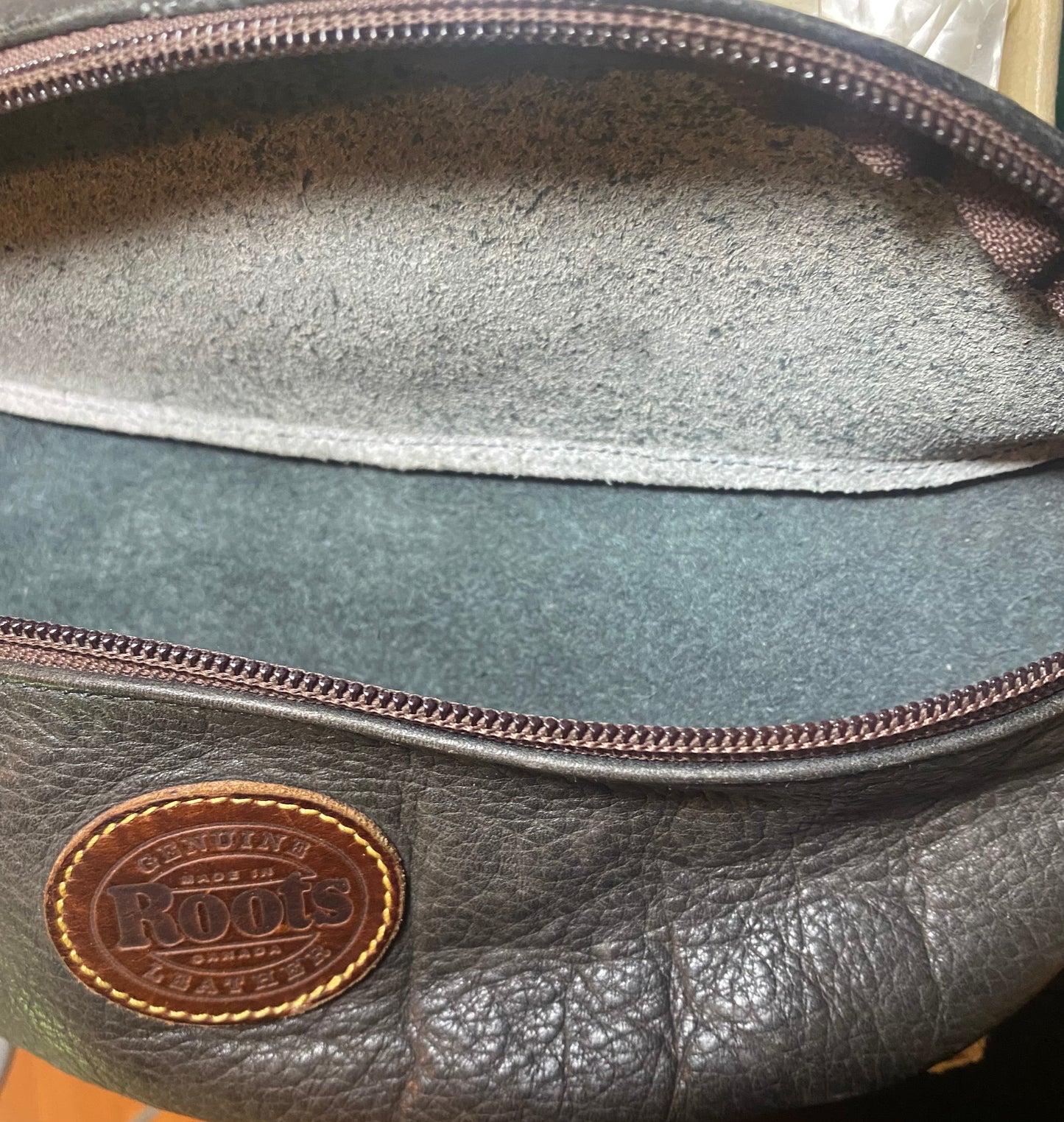 Roots Leather Fanny Pack