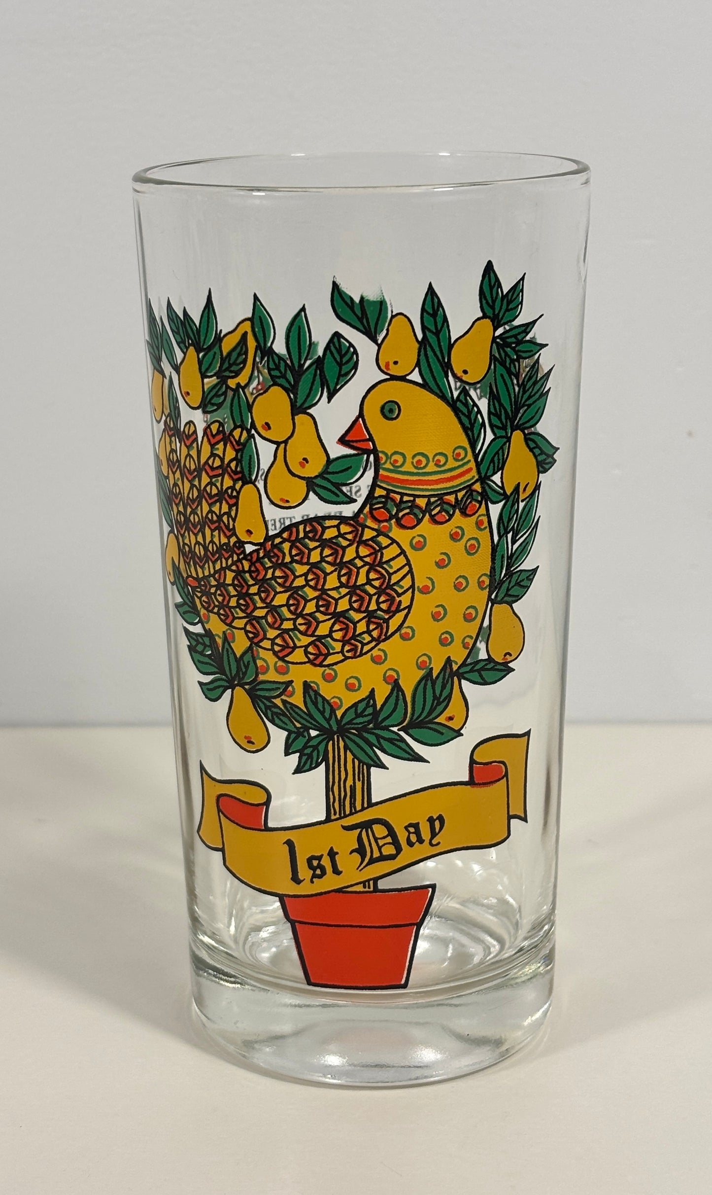 Indiana Glass 1st Day of Christmas Tumbler Glass