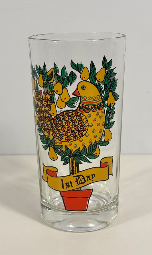 Indiana Glass 1st Day of Christmas Tumbler Glass