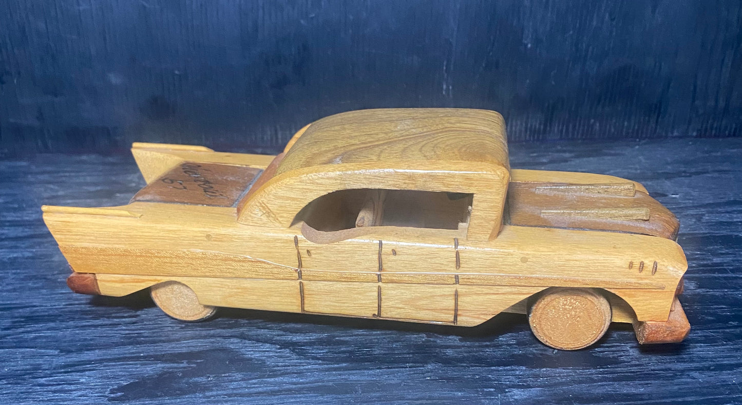 1956 Cadillac Hand Made Wood Model