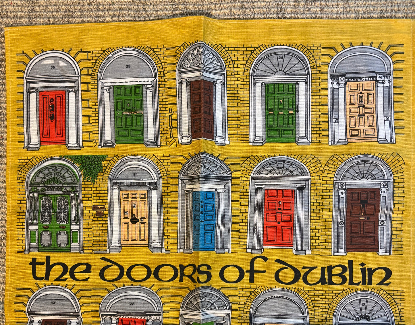 Irish Linen Doors of Dublin Tea Towel