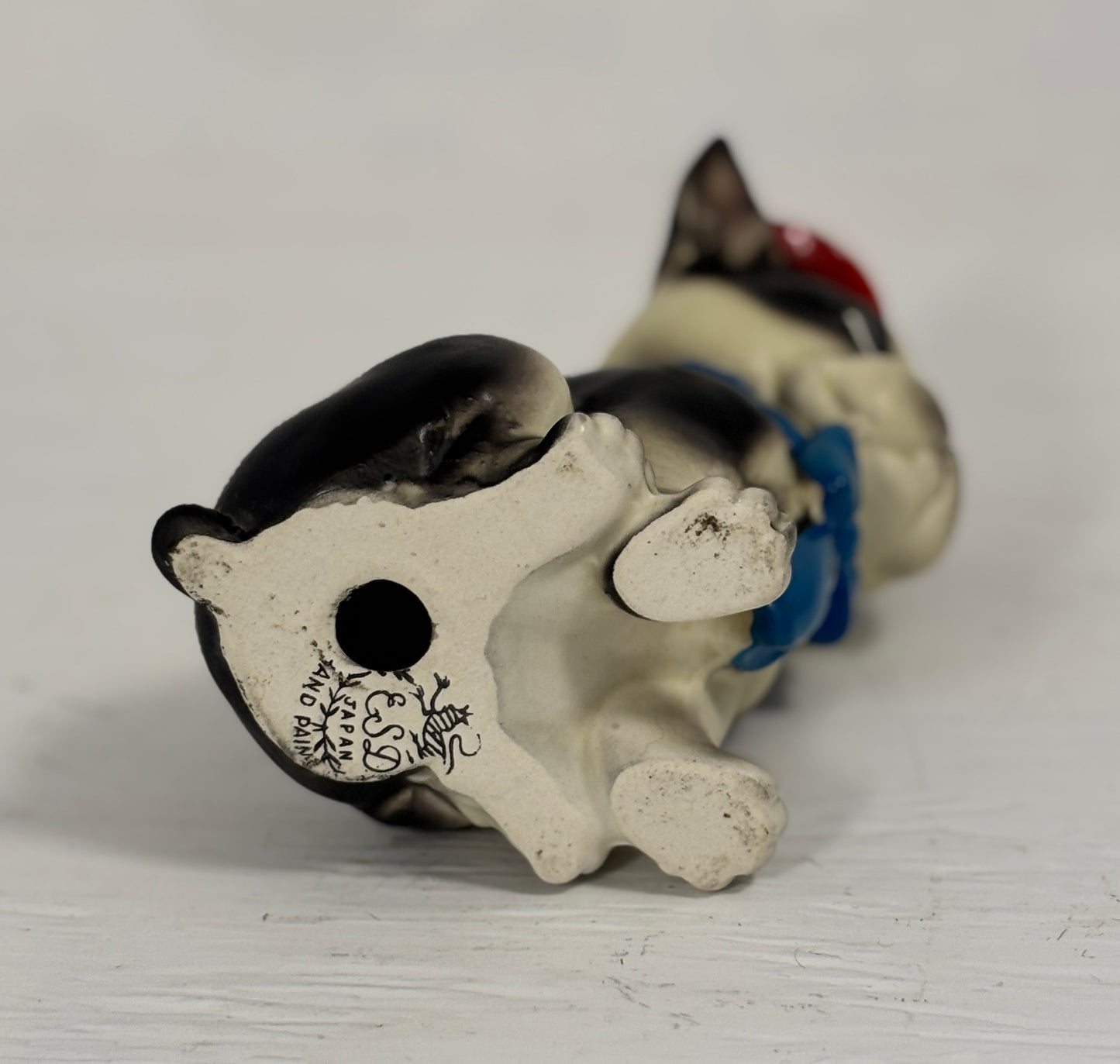 ESD Japan Boston Terrier Figurine with Red Top Hat