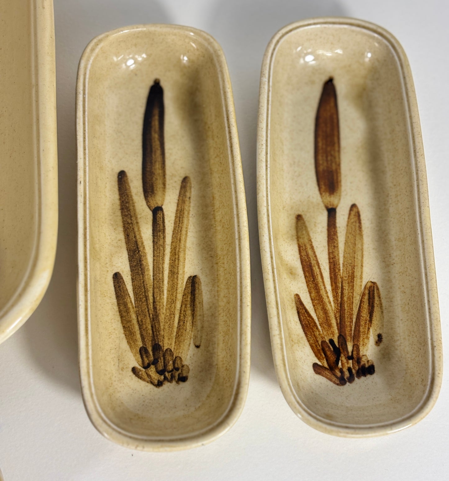 Galleon Ware Canada Cattail Corn on the Cob Serving Set
