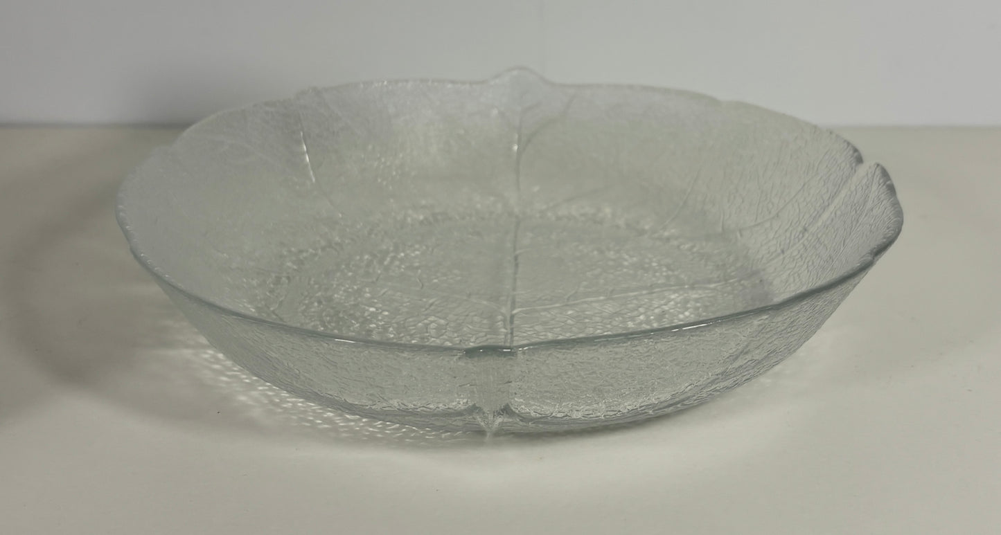 Arcoroc Aspen Pressed Glass Leaf Salad Bowl