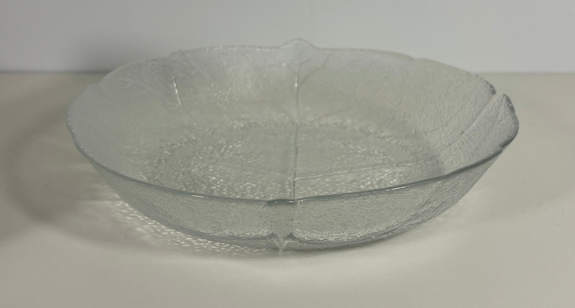 Arcoroc Aspen Pressed Glass Leaf Salad Bowl