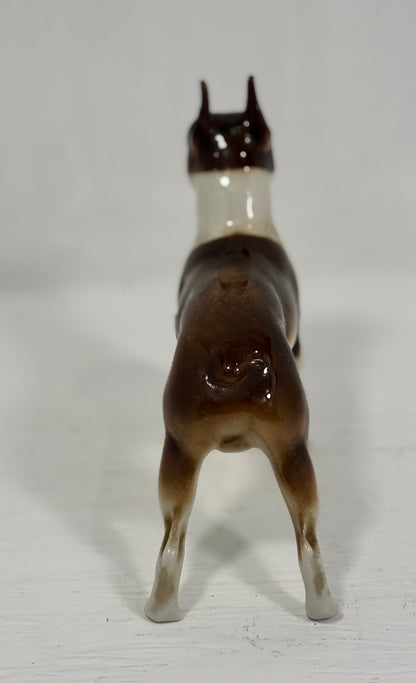 Royal Dux Boxer Dog Vintage Figurine