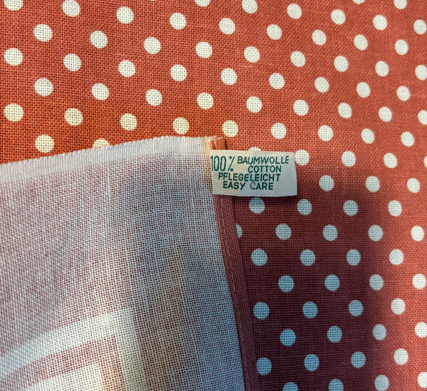 Vintage Polka Dot Theme Cotton Tablecloth