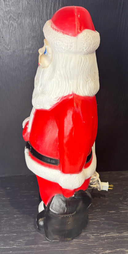 Vintage Union Products Plastic Christmas Blow Mold Santa