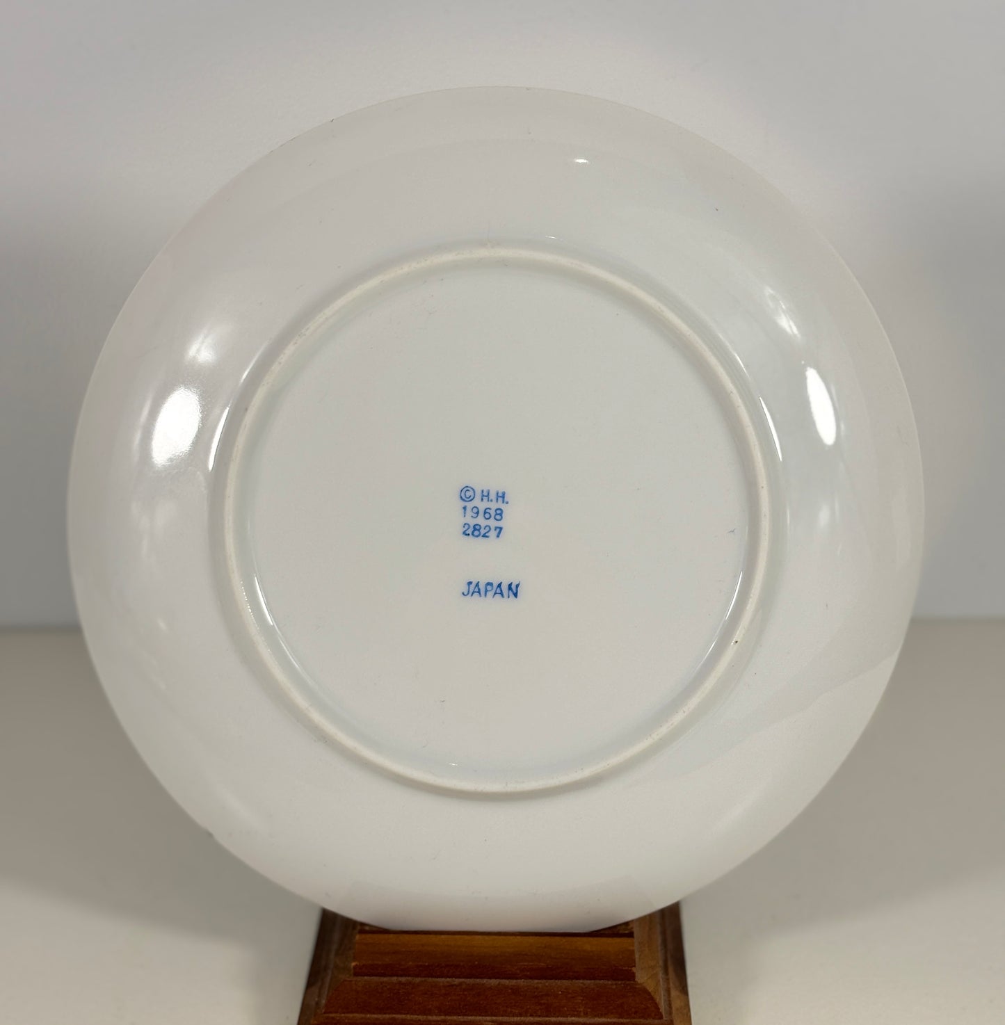 Holt Howard Flower Power Blue Floral Salad Plate