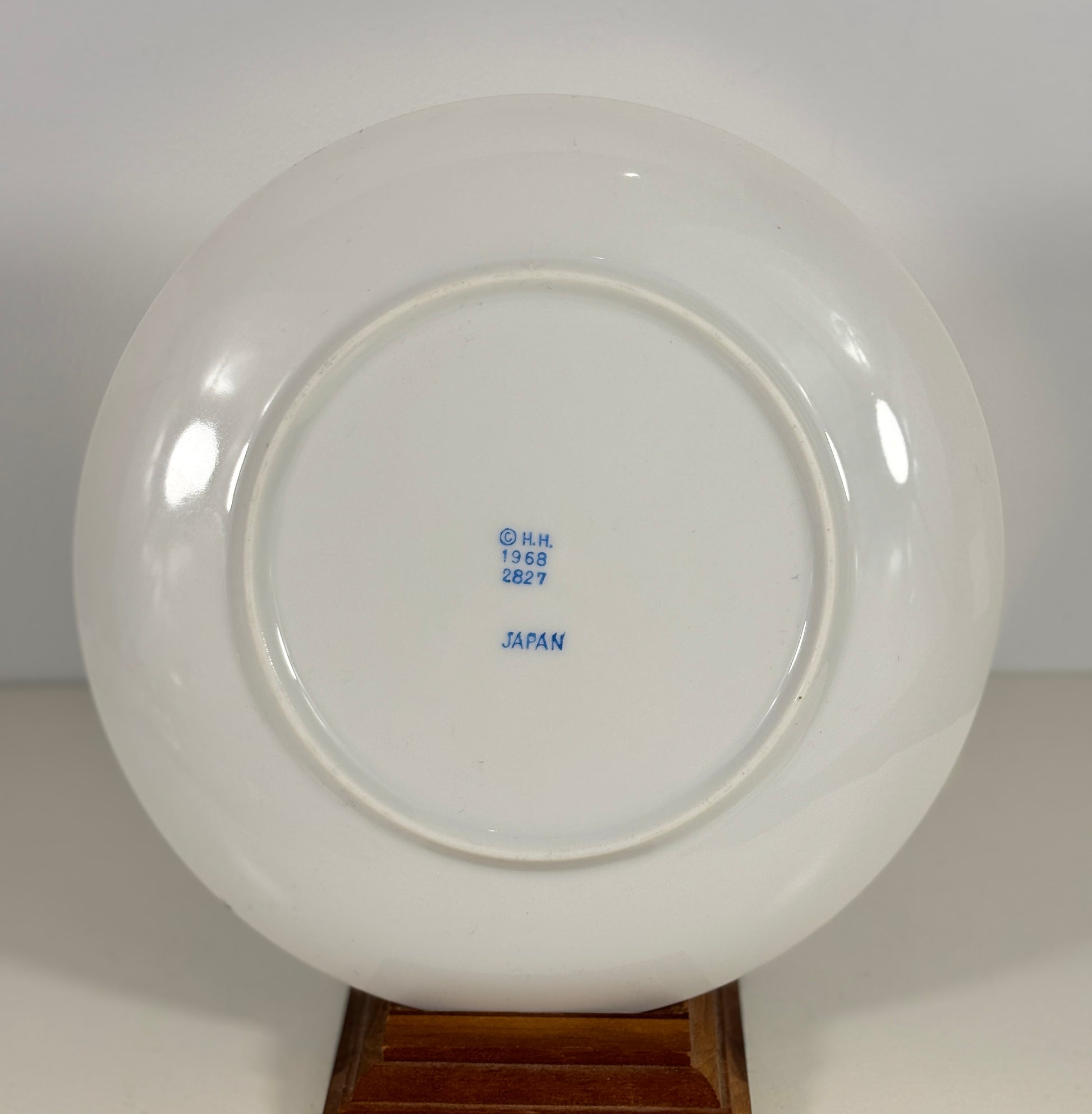Holt Howard Flower Power Blue Floral Salad Plate