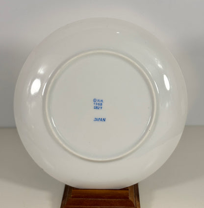 Holt Howard Flower Power Blue Floral Salad Plate