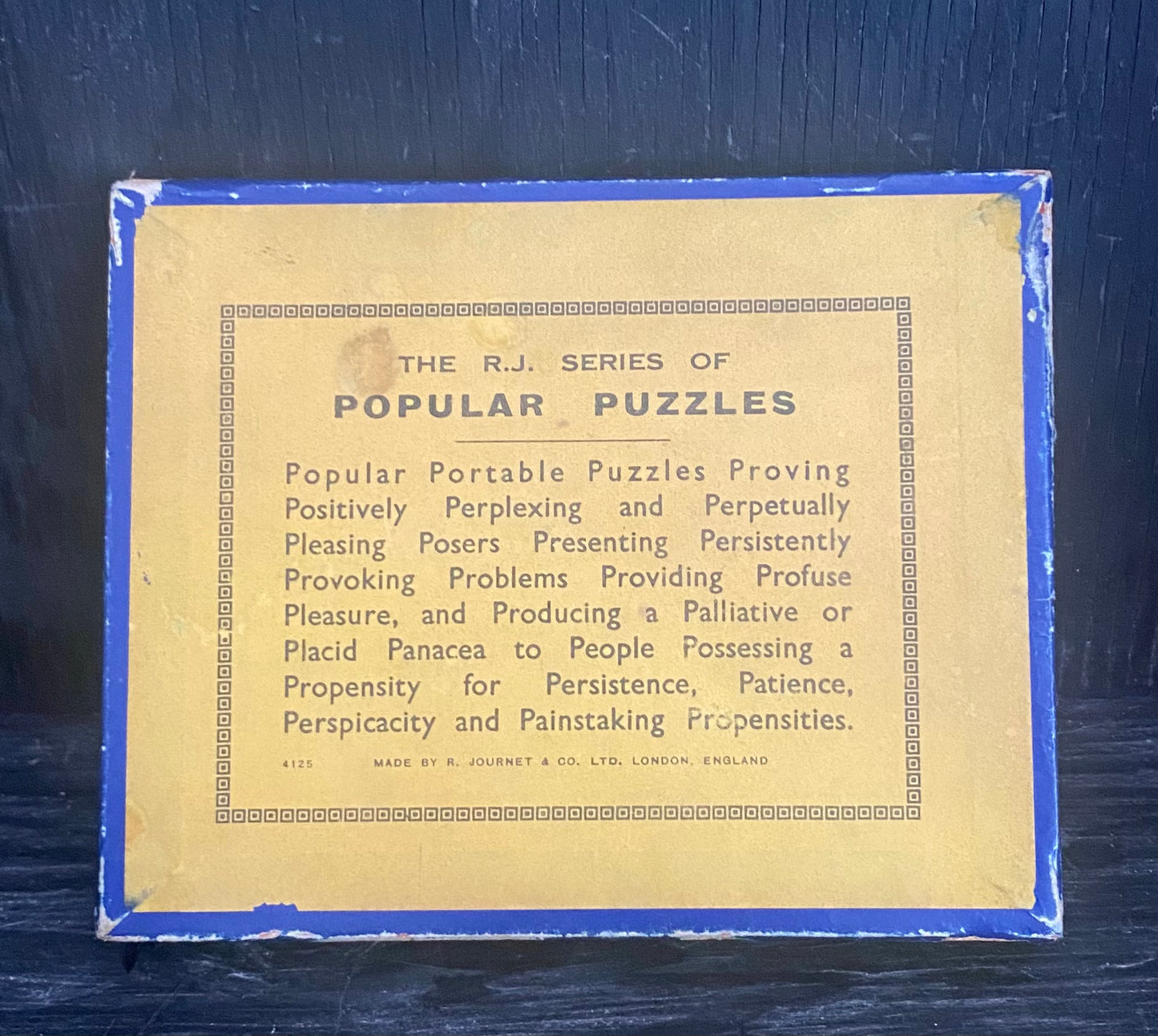 Journet and Company Vintage Handheld Puzzle Games