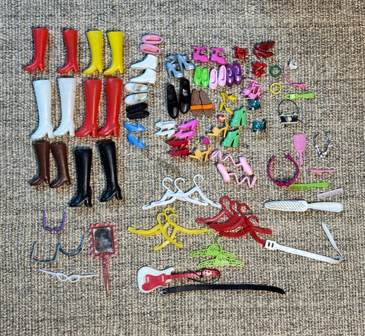 Vintage Barbie Shoes Boots and Accessories