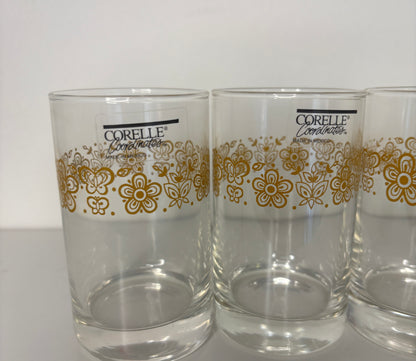 Corelle Coordinates Old Town Yellow Tumbler Glasses Set