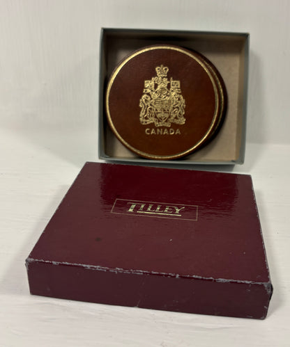 Coaster with 'Canada' emblem in a Filleys box on a white background