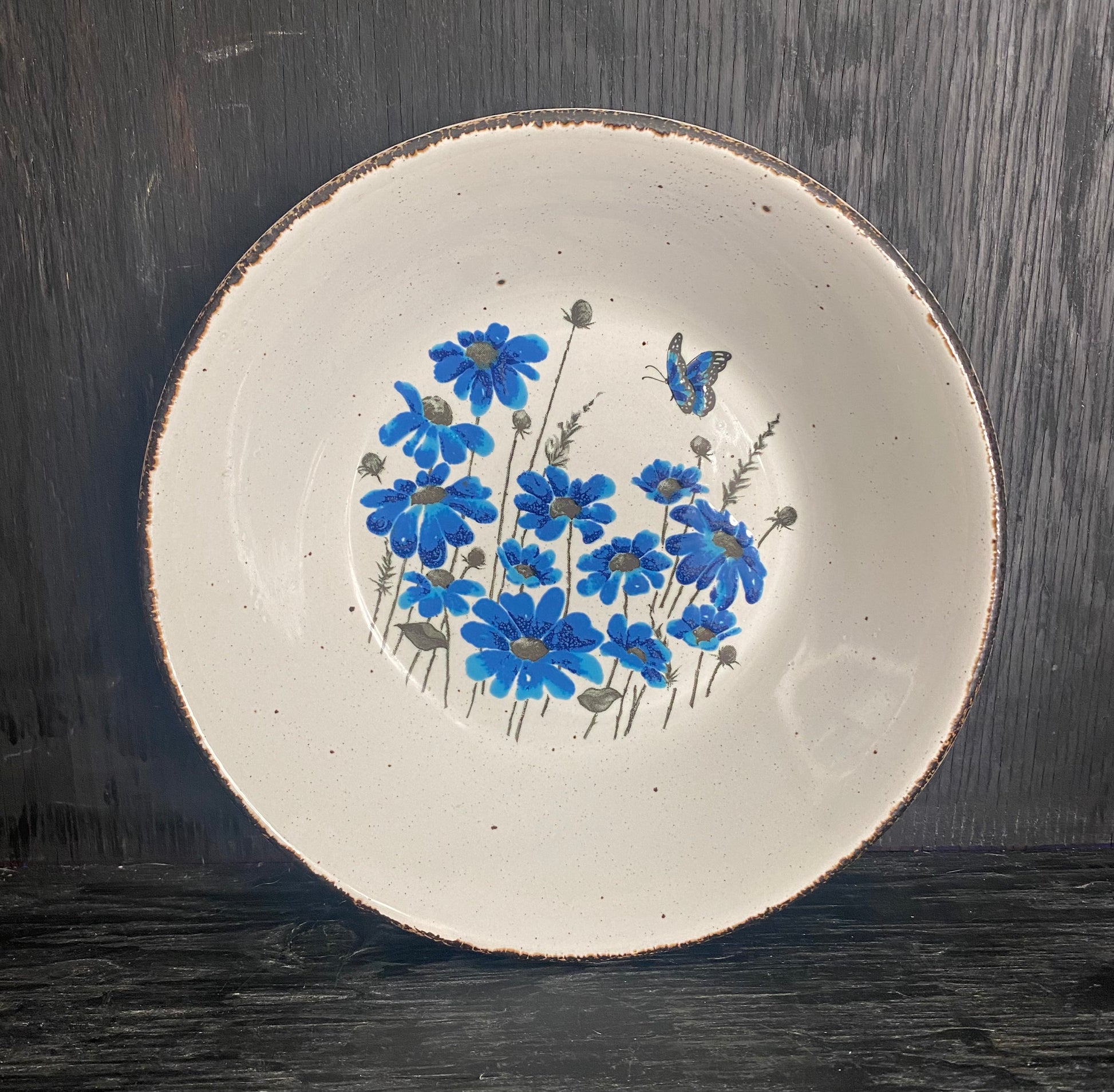 Stonehenge Midwinter Spring Blue 9 Inch Serving Bowl