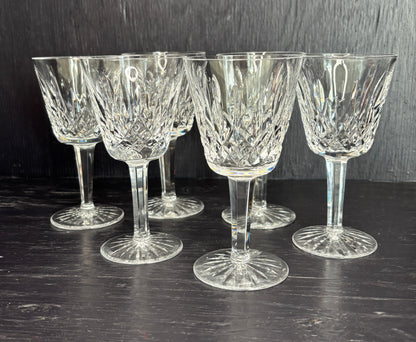 Waterford Lismore Crystal Claret Wine Glass Set of 6