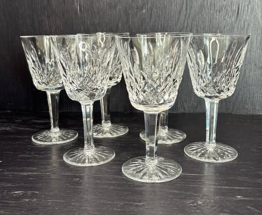 Waterford Lismore Crystal Claret Wine Glass Set of 6