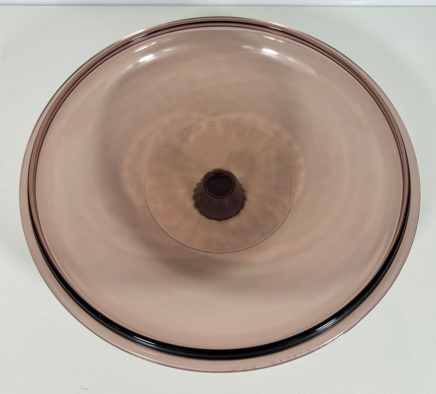Cranberry Pyrex Ribbed Casserole Dish