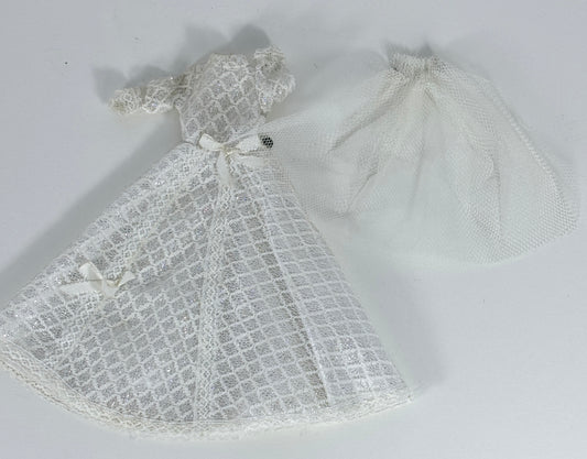 Barbie Vintage Lace Wedding Gown and Veil
