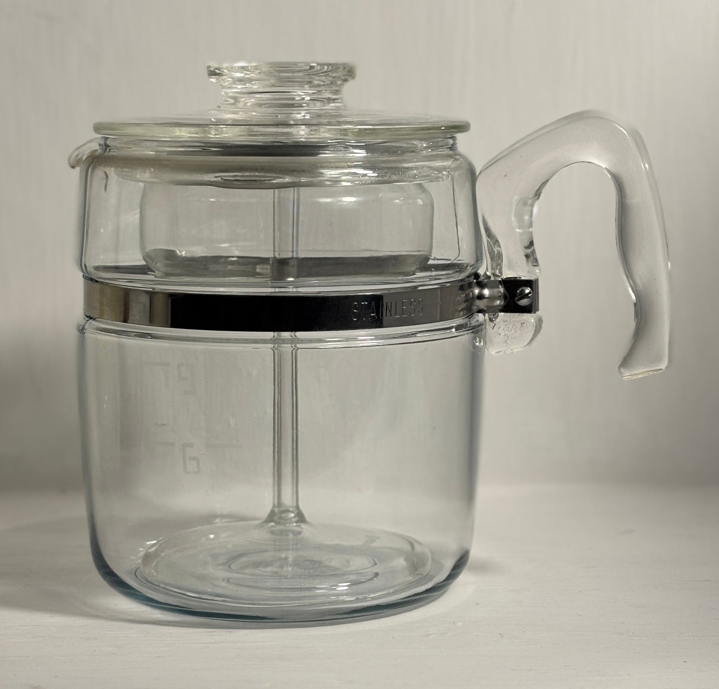 Vintage Pyrex Flameware 7759B 9 Cup Glass Coffee Pot