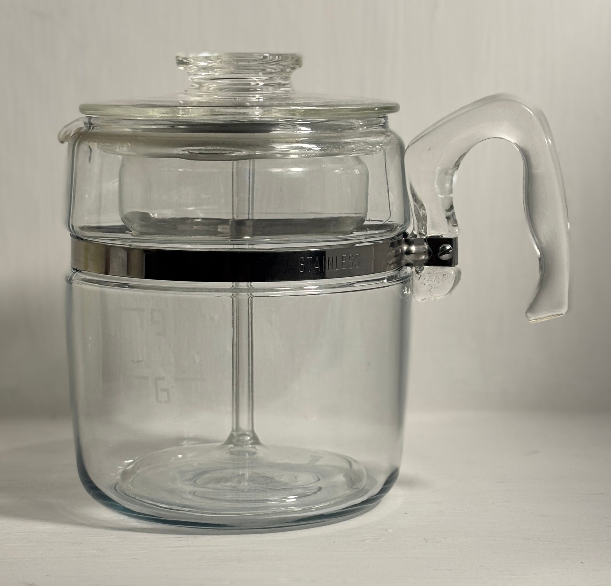 Vintage Pyrex Flameware 7759B 9 Cup Glass Coffee Pot